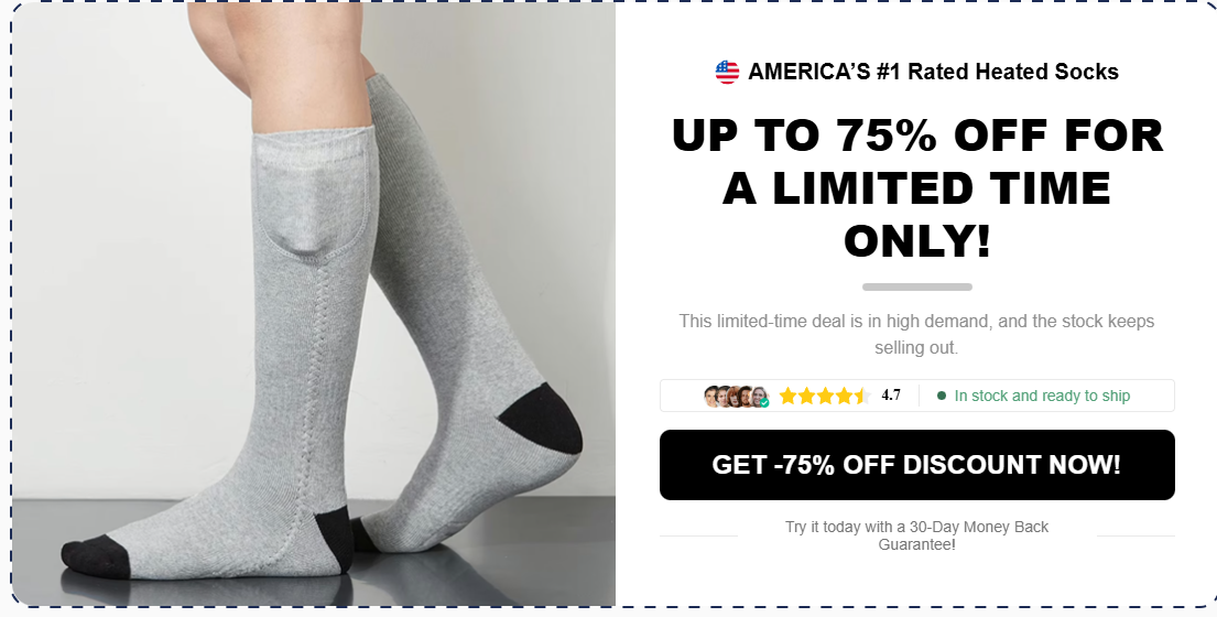 WellaHeat Heated Socks